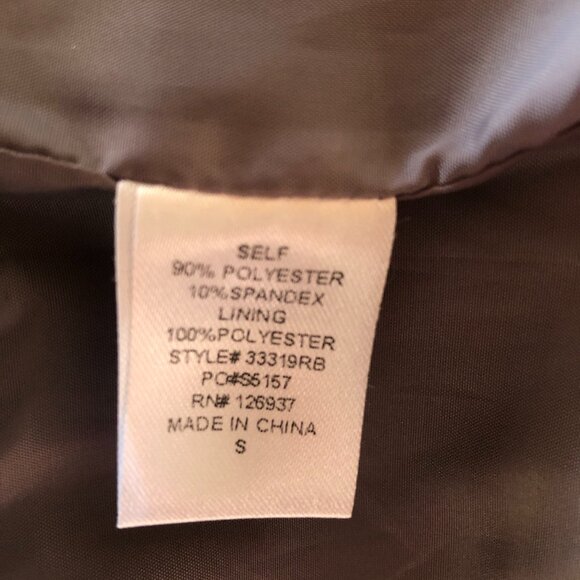 BLVD brand, Grey Faux Washable Suede Zip Front Jacket - Size S - Picture 5 of 6